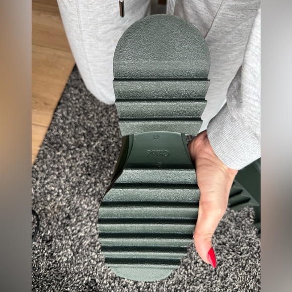 CHLOE Betty Green rain boots size 11 NWOB - Picture 12 of 13